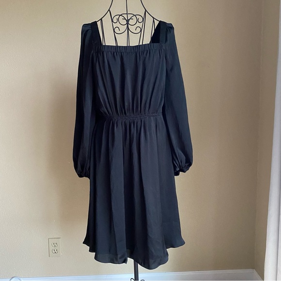 NWT Kobi Halperin Womens Stavy Black Smocked Cocktail Dress - Picture 3 of 7